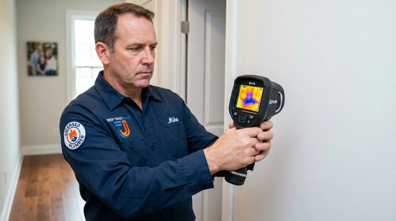 Thermal imaging leak detection by Johns Plumbing LLC in Des Allemands